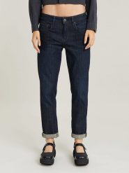 G-Star Dżinsy - Boyfriend fit - w kolorze granatowym rozmiar: W26/L30. Niebieskie jeansy G-Star, l, z aplikacjami. Za 162.87 zł.