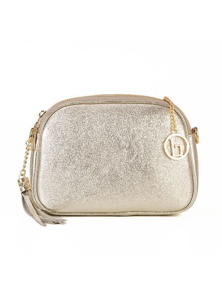 Lia Biassoni Skórzana torebka "Flumendosa" w kolorze złotym - 23 x 17 x 7 cm rozmiar: onesize. Żółte torby na ramię Lia Biassoni, bez wzorów, z materiału, na ramię, bez dodatków. Za 281.10 zł.