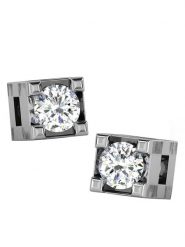 Diamant Vendôme Złote kolczyki-wkrętki z diamentami rozmiar: onesize. Szare kolczyki Diamant Vendöme, z diamentem, złote. Za 521.99 zł.