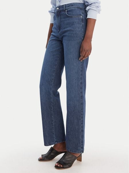 Marella Jeansy 2613181024 Niebieski Wide Leg. Niebieskie jeansy Marella, bez wzorów. Za 565.99 zł.