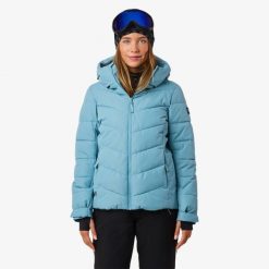 Kurtka narciarska damska Swedemount Cervinia Puffer Ski Jacket wodoodporna. Zielone kurtki narciarskie SWEDEMOUNT, bez wzorów, bez kaptura, narciarskie. Za 372.00 zł.