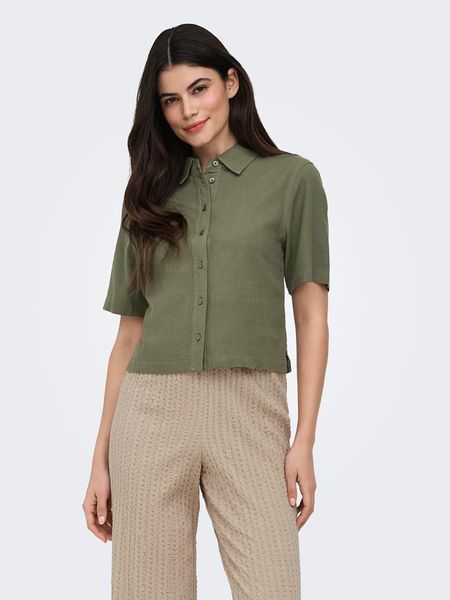 ONLY Bluzka w kolorze khaki rozmiar: S. Brązowe bluzki Only, s, bez wzorów, bez kołnierzyka, bez ramiączek. Za 70.08 zł.