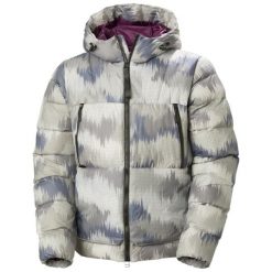 Kurtka narciarska Helly Hansen W22 Arc. Szare kurtki narciarskie Helly Hansen, bez wzorów, z puchu, bez kaptura, narciarskie. W wyprzedaży za 1,914.00 zł.