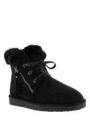 ISLAND BOOT Botki zimowe "Celeste" w kolorze czarnym rozmiar: 40. Czarne botki Island Boot, na zimę, bez wzorów, z materiału, bez obcasa, bez zapięcia. Za 149.66 zł.