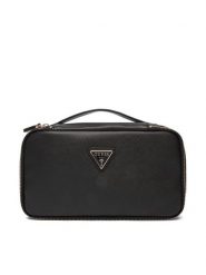 Guess Kosmetyczka Norom TWSN90 91045 Czarny. Czarne torebki klasyczne Guess, z aplikacjami, ze skóry, bez dodatków. Za 399.99 zł.