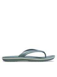 Crocs Japonki Crocband Flip 11033 Zielony. Zielone klapki Crocs, bez wzorów, z tworzywa sztucznego, bez obcasa. Za 129.99 zł.