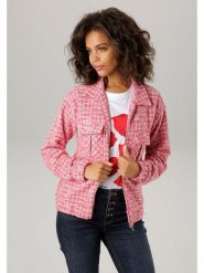 Aniston Bluza w kolorze różowym rozmiar: 40. Różowe bluzy Aniston, bez wzorów, bez kaptura. Za 92.42 zł.