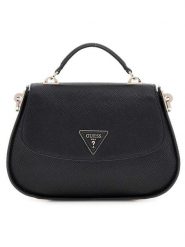 Guess Torebka w kolorze czarnym - 27 x 18 x 5 cm rozmiar: onesize. Czarne torby na ramię Guess, z aplikacjami, z materiału, przez ramię, bez dodatków. Za 421.67 zł.