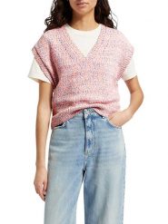 Scotch & Soda Bezrękawnik w kolorze jasnoróżowo-niebieskim rozmiar: L. Różowe swetry Scotch & Soda, l, bez wzorów, bez ramiączek. Za 131.74 zł.