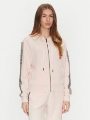 Guess Bluza W5RQ03 KBYE2 Różowy Regular Fit. Czerwone bluzy Guess, s, z aplikacjami, z syntetyku, bez kaptura. Za 259.99 zł.