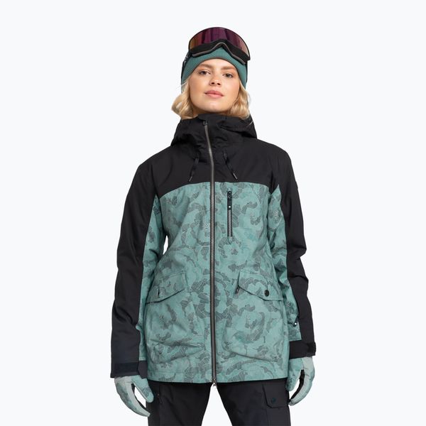 Kurtka snowboardowa damska ROXY Stated. Zielone kurtki narciarskie Roxy, xl, bez wzorów, z materiału, bez kaptura, snowboardowy, primaloft. Za 1,049.00 zł.