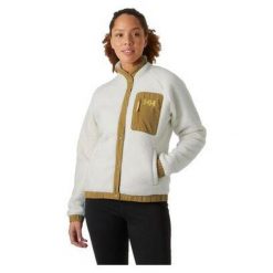 Bluza damska Helly Hansen Imperial Pile Snap. Białe bluzy Helly Hansen, m, bez wzorów, bez kaptura. Za 439.99 zł.