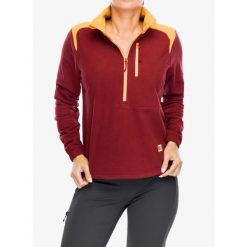 Bluza polarowa damska Fjallraven Vardag Lite Fleece. Czerwone bluzy Fjällräven, s, bez wzorów, z polaru, bez kaptura. Za 548.05 zł.