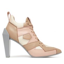 Półbuty United Nude. Brązowe czółenka United Nude, bez wzorów, bez obcasa, na obcasie, bez zapięcia. Za 1,769.00 zł.