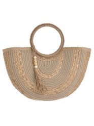 BLE Torebka w kolorze jasnobrązowym - 50 x 25 x 10 cm rozmiar: onesize. Brązowe torebki klasyczne BLE, bez wzorów, z materiału, bez dodatków. Za 83.62 zł.