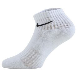 Amortyzowane Skarpety Za Kostkę Unisex Dla Dorosłych (zestaw 3 Sztuk). Białe skarpety Nike, bez wzorów. Za 87.99 zł.