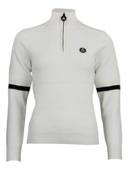 Peak Mountain Sweter "Asta" w kolorze kremowym rozmiar: M. Brązowe swetry Peak Mountain, m, bez wzorów, bez ramiączek. Za 217.99 zł.