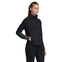 Bluza damska sportowa Adidas W HTR S JKT. Czarne bluzy Adidas, s, bez wzorów, bez kaptura. W wyprzedaży za 169.00 zł.