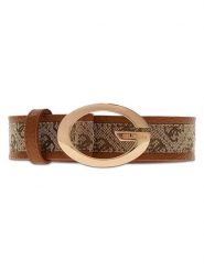 Guess Pasek w kolorze jasnobrązowym rozmiar: 90. Brązowe paski Guess, z aplikacjami, z materiału. Za 189.95 zł.