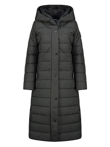 Geographical Norway Płaszcz pikowany w kolorze czarnym rozmiar: XL. Czarne płaszcze Geographical Norway, xl, bez wzorów, bez kaptura. Za 342.91 zł.