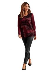 WITT WEIDEN Sweter w kolorze bordowym rozmiar: 46. Czerwone swetry WITT WEIDEN, bez wzorów, bez ramiączek. Za 86.99 zł.