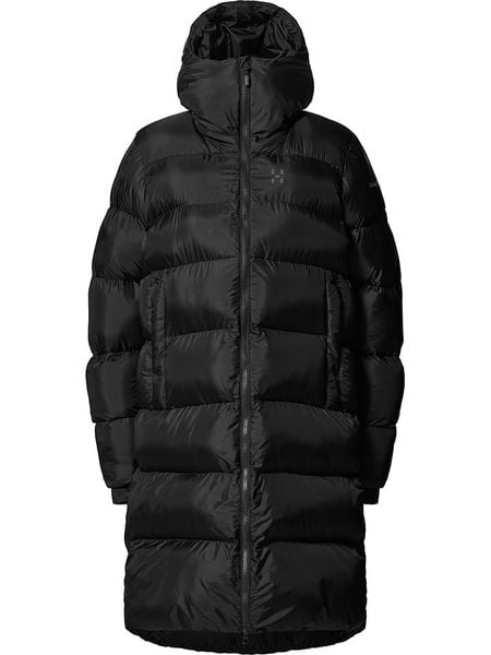 Haglöfs Płaszcz pikowany "Long Mimic III" w kolorze czarnym rozmiar: L. Czarne płaszcze Haglöfs, l, bez wzorów, z materiału, bez kaptura. Za 761.47 zł.