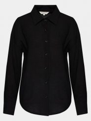Brave Soul Koszula LSH-573KENDALL Czarny Straight Fit. Czarne koszule Brave Soul, m, bez wzorów, z wiskozy, bez kołnierzyka, bez ramiączek. Za 59.99 zł.