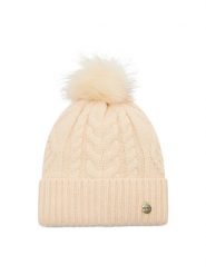 Guess Czapka AW9034 POL01 Beżowy. Brązowe czapki Guess, z aplikacjami, z materiału. Za 139.99 zł.