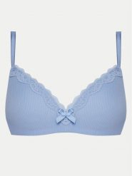 Hunkemöller Biustonosz bezfiszbinowy Lola 301081 Błękitny. Niebieskie biustonosze Hunkemöller, bez wzorów, z syntetyku. Za 89.99 zł.