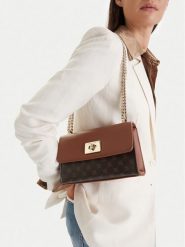 Nine West Torebka CEO-Nyxa-KY219 Brązowy. Brązowe kopertówki Nine West, bez wzorów, z materiału, bez dodatków. Za 179.99 zł.