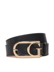 Guess Pasek Damski BW9200 P5135 Czarny. Czarne paski Guess, z aplikacjami, ze skóry. Za 169.99 zł.