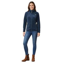 Bluza turystyczna damska Geographical Norway Upaline Basic. Niebieskie bluzy Geographical Norway, s, bez wzorów, z polaru, bez kaptura. Za 142.24 zł.