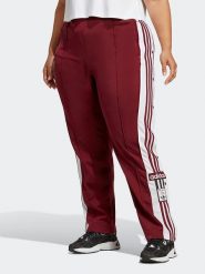 Adidas Spodnie sportowe w kolorze bordowym rozmiar: 4X. Czerwone spodnie dresowe Adidas, s, bez wzorów, z materiału, outdoorowe. Za 132.05 zł.
