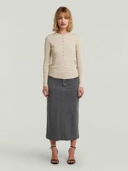 G-Star Koszulka w kolorze beżowym rozmiar: M. Brązowe bluzki G-Star, m, bez wzorów, retro, bez kołnierzyka, bez ramiączek. Za 139.95 zł.