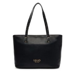 Torebka Liu Jo. Czarne shopper Liu Jo, bez wzorów, bez dodatków. Za 499.99 zł.