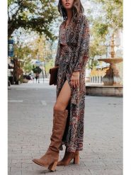 Milan Kiss Sukienka ze wzorem rozmiar: L. Sukienki Milan Kiss, na co dzień, l, bez wzorów, bez kołnierzyka, bez ramiączek, maxi, proste. Za 226.77 zł.