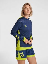 Damska bluza z kapturem Hummel hmlLEAD poly. Niebieskie bluzy Hummel, xl, bez wzorów, z polaru, z kapturem. Za 174.15 zł.