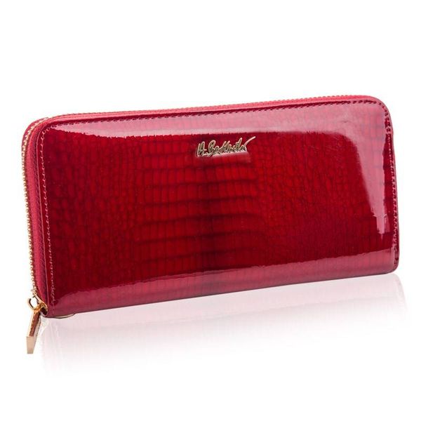 Portfel skórzany BETLEWSKI czerwony BPD-CR-5201. Czerwone portfele Betlewski, bez wzorów, ze skóry. Za 149.99 zł.