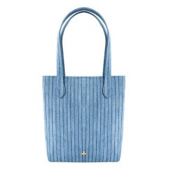 Shopper mini jasny jeans. Czarne shopper Lilou, bez wzorów, z jeansu, bez dodatków. Za 740.00 zł.