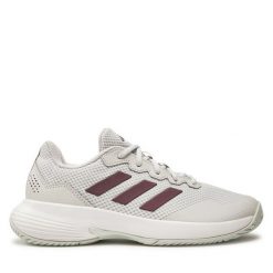 Buty do tenisa adidas. Szare obuwie sportowe Adidas, bez zapięcia, tenisowe. Za 199.99 zł.
