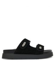 Liu Jo Klapki Penny 902 4A5709 PX002 Czarny. Czarne klapki Liu Jo, bez wzorów, ze skóry, bez obcasa. Za 449.99 zł.