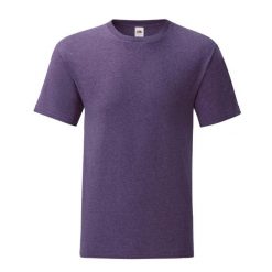 Koszulka Unisex Dla Dorosłych Iconic Heather. Fioletowe bluzki FRUIT OF THE LOOM, xl, bez wzorów, sportowe, bez kołnierzyka, bez ramiączek. Za 33.99 zł.