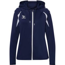 Damska bluza dresowa z kapturem Hummel Core 2.0. Białe bluzy Hummel, bez wzorów, z dresówki, z kapturem. Za 262.50 zł.