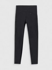 4F Legginsy sportowe w kolorze czarnym rozmiar: M. Czarne legginsy sportowe 4f, m, bez wzorów, z materiału, z podwyższonym stanem, outdoorowe. Za 93.95 zł.