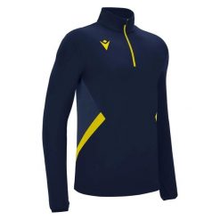 Bluza rozpinana 1/4 Macron Piave. Niebieskie bluzy Macron, m, bez wzorów, z nylonu, bez kaptura. Za 226.00 zł.