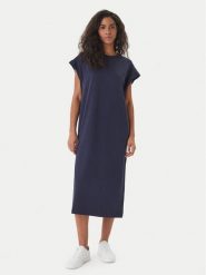 BOSS Sukienka codzienna C_Edress_5 50540442 Granatowy Relaxed Fit. Niebieskie sukienki Boss, na co dzień, s, bez wzorów, bez kołnierzyka, bez ramiączek, proste. Za 429.99 zł.