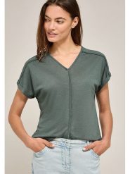 Cecil Koszulka w kolorze zielonym rozmiar: XL. Zielone bluzki Cecil, xl, bez wzorów, bez kołnierzyka, bez ramiączek. Za 60.73 zł.