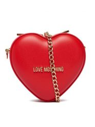 LOVE MOSCHINO Torebka JC4326PP0NKV0500 Czerwony. Czerwone torebki klasyczne Love Moschino, bez wzorów, ze skóry, bez dodatków. Za 639.99 zł.