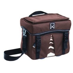 Torba na kierownicę roweru Willex 1200. Brązowe torby na ramię WILLEX, bez wzorów, z poliesteru, na ramię, z nadrukiem, bez dodatków. Za 241.00 zł.