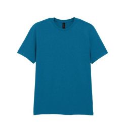 Koszulka Softstyle Dla Dorosłych Unisex. Niebieskie bluzki GILDAN, xl, bez wzorów, sportowe, bez kołnierzyka, bez ramiączek. Za 38.99 zł.